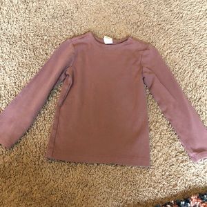 Mauve Ribbed Long Sleeve